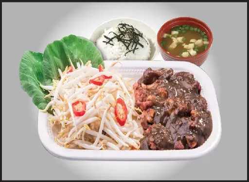 [615] Black Pepper Chicken Teppanyaki Set