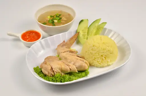[5] Steam Chicken Rice