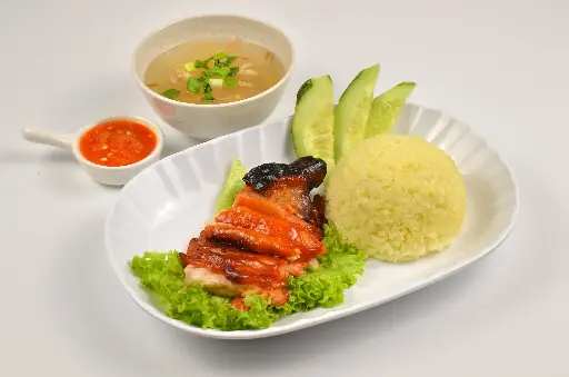 [7] Honey BBQ Chicken Rice