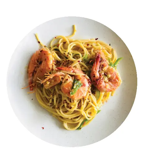 [20] Prawn Aglio-olio