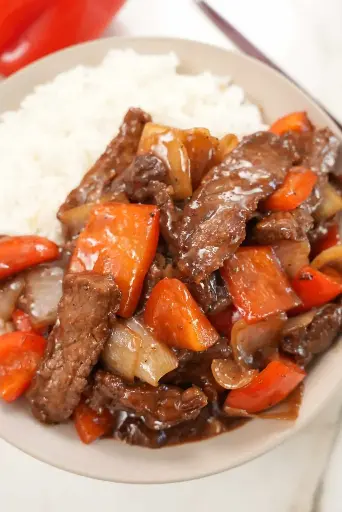 [31] BLACK PEPPER BEEF RICE